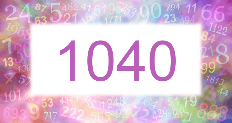 Dreams about number 1040