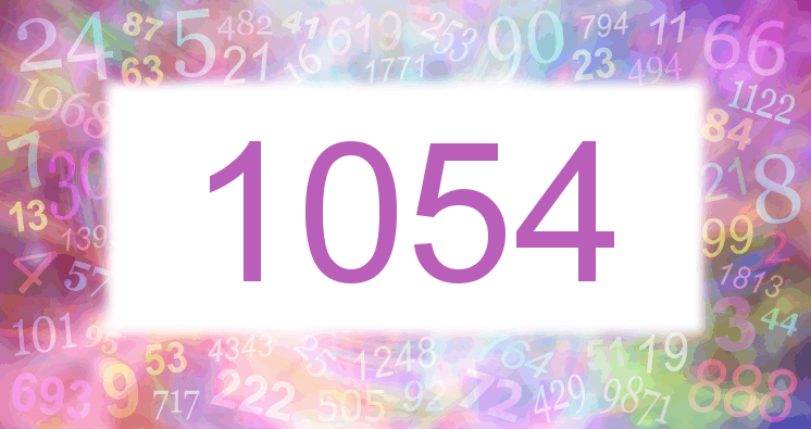 Träume mit einer Nummer 1054 rosa Bild