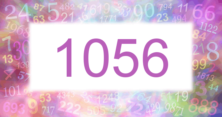 Träume mit einer Nummer 1056 rosa Bild