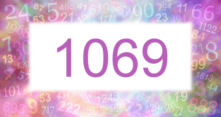 Träume mit einer Nummer 1069 rosa Bild