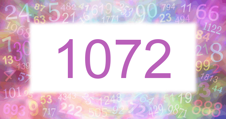 Träume mit einer Nummer 1072 rosa Bild
