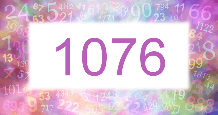 Träume mit einer Nummer 1076 rosa Bild