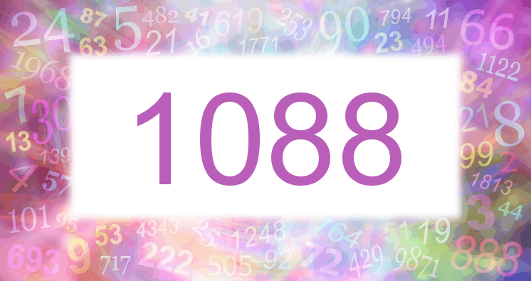 Träume mit einer Nummer 1088 rosa Bild