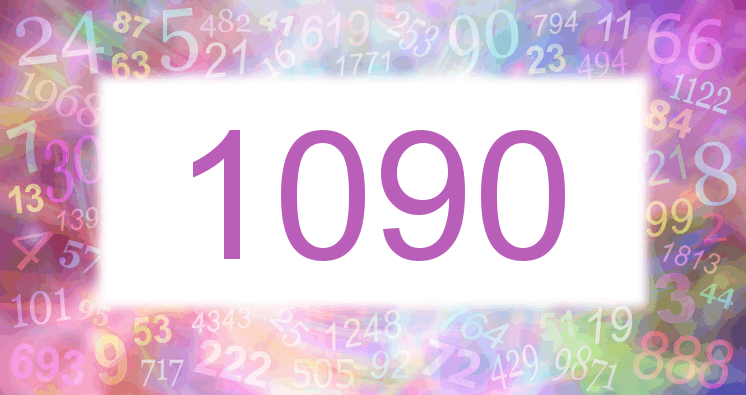 Träume mit einer Nummer 1090 rosa Bild