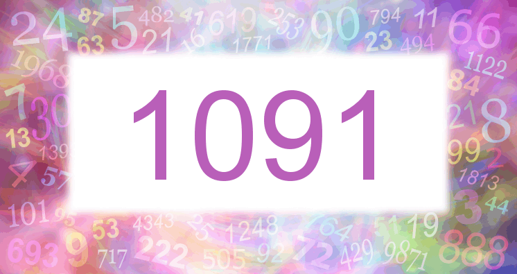 Träume mit einer Nummer 1091 rosa Bild