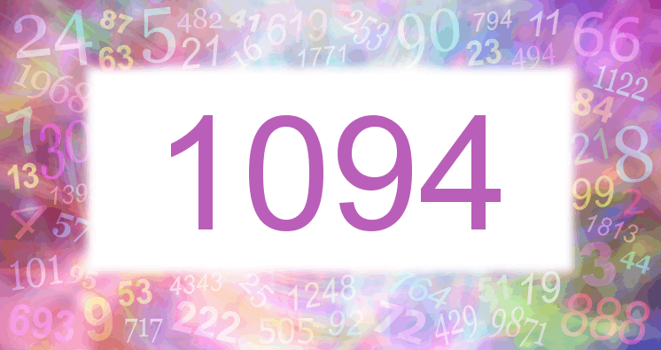 Träume mit einer Nummer 1094 rosa Bild