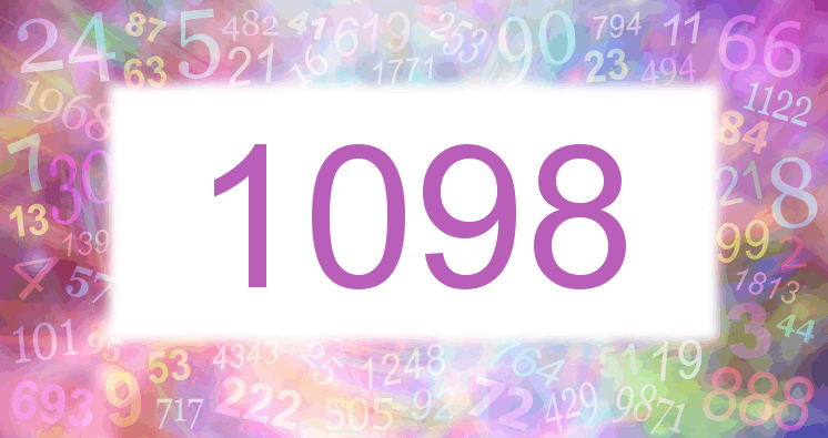 Träume mit einer Nummer 1098 rosa Bild