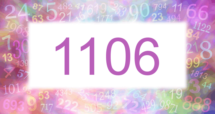 Träume mit einer Nummer 1106 rosa Bild