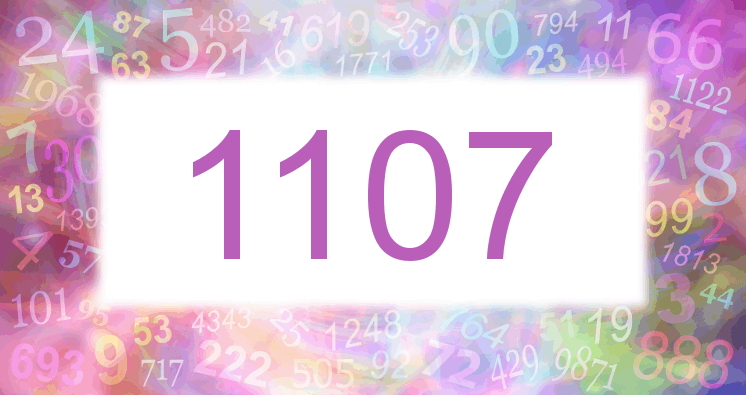 Träume mit einer Nummer 1107 rosa Bild