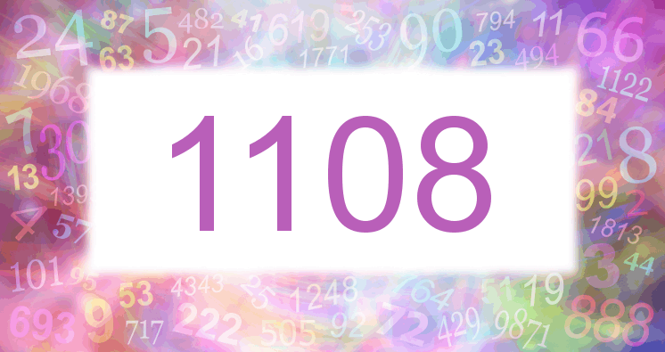 Träume mit einer Nummer 1108 rosa Bild