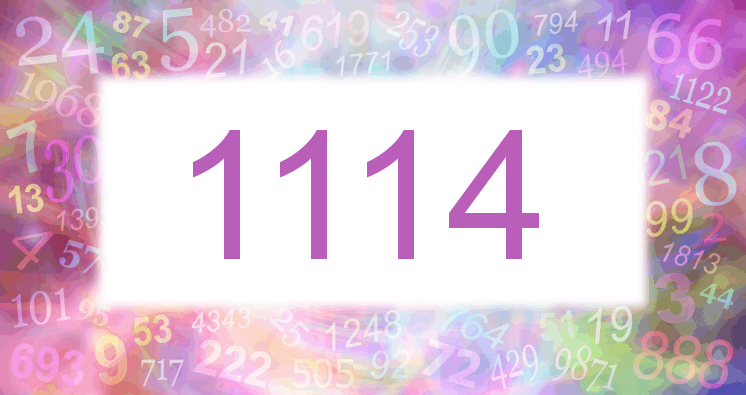 Träume mit einer Nummer 1114 rosa Bild