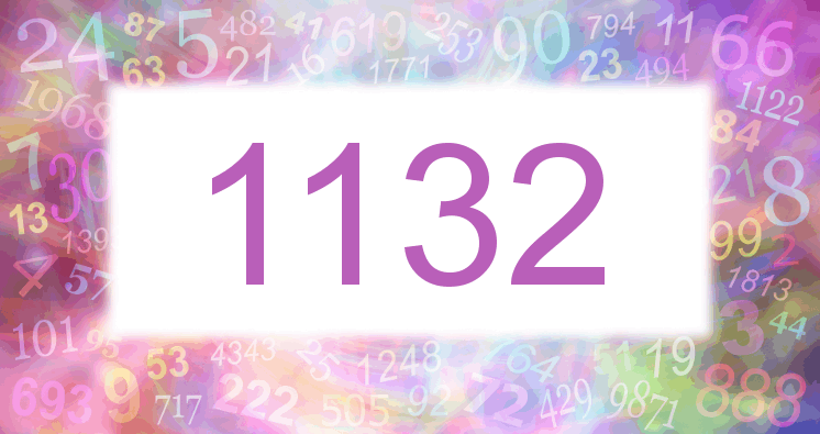 Träume mit einer Nummer 1132 rosa Bild