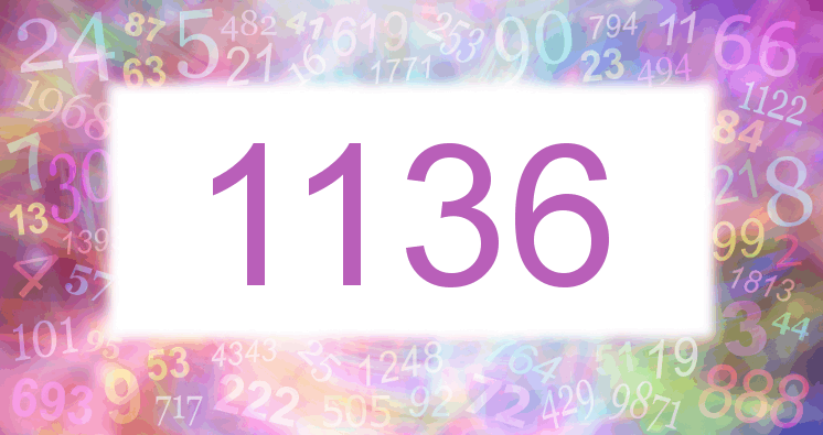 Träume mit einer Nummer 1136 rosa Bild