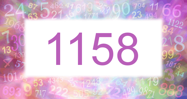 Träume mit einer Nummer 1158 rosa Bild