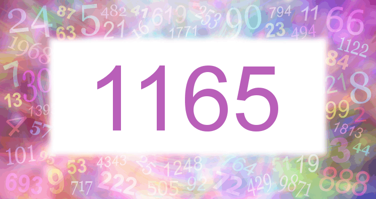 Träume mit einer Nummer 1165 rosa Bild