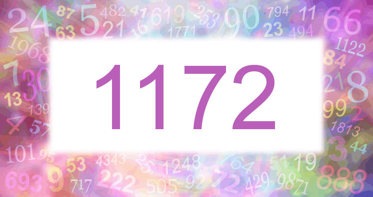Träume mit einer Nummer 1172 rosa Bild