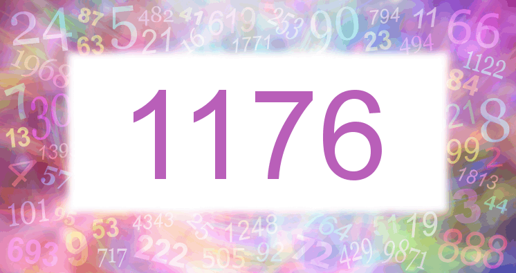 Träume mit einer Nummer 1176 rosa Bild