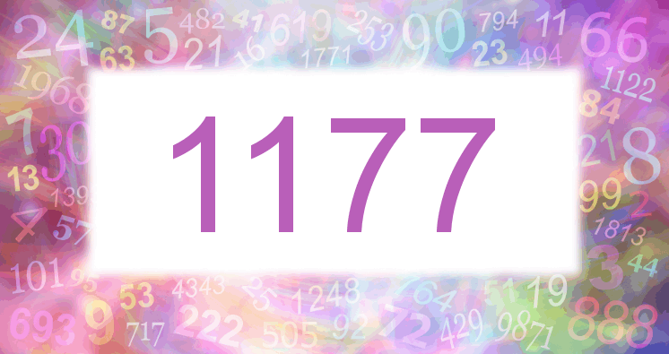 Sueños con número 1177 imagen lila