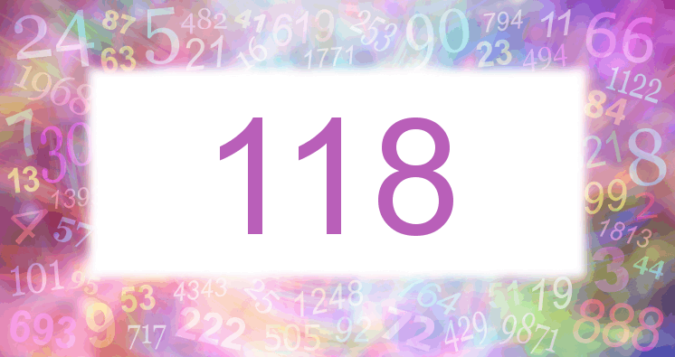 Träume mit einer Nummer 118 rosa Bild