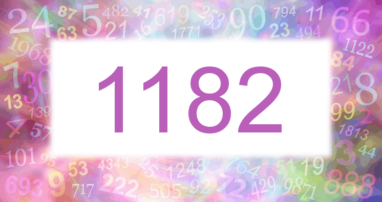 Träume mit einer Nummer 1182 rosa Bild