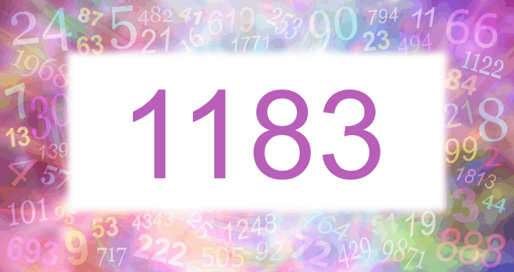 Träume mit einer Nummer 1183 rosa Bild
