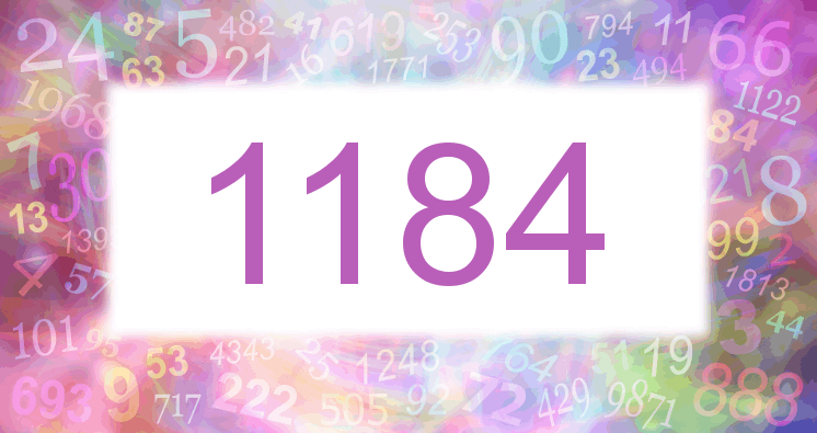 Träume mit einer Nummer 1184 rosa Bild