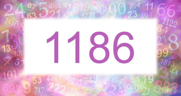 Sueños con número 1186 imagen lila