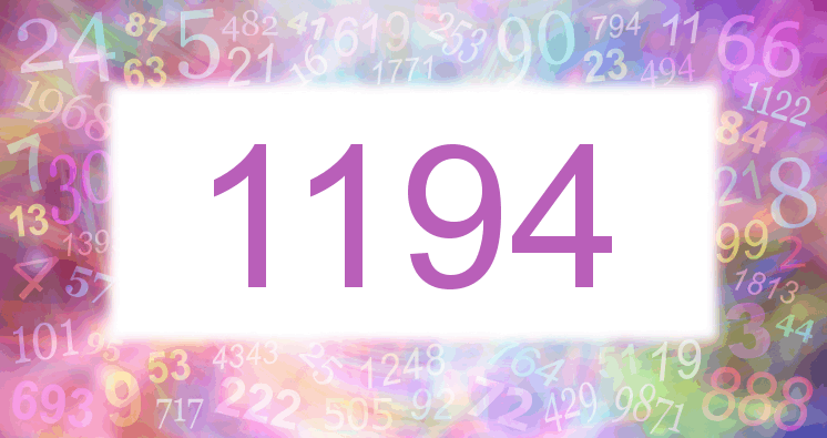 Träume mit einer Nummer 1194 rosa Bild