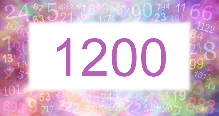Dreams about number 1200