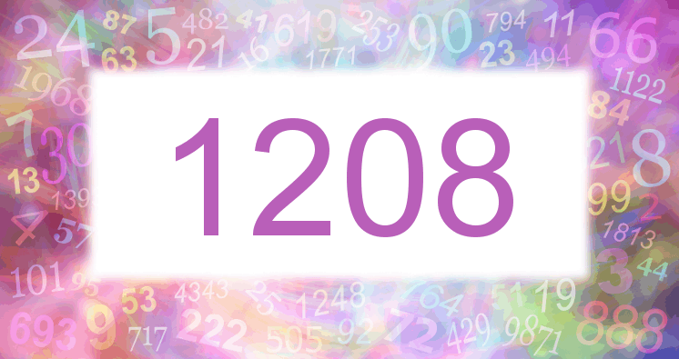 Träume mit einer Nummer 1208 rosa Bild