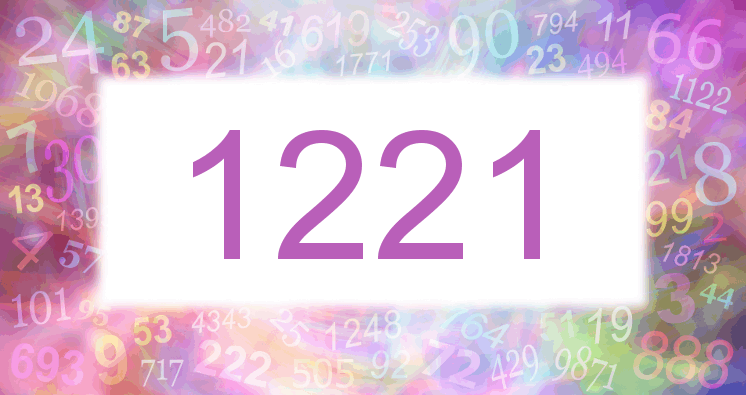 Träume mit einer Nummer 1221 rosa Bild