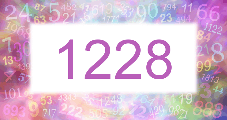Träume mit einer Nummer 1228 rosa Bild