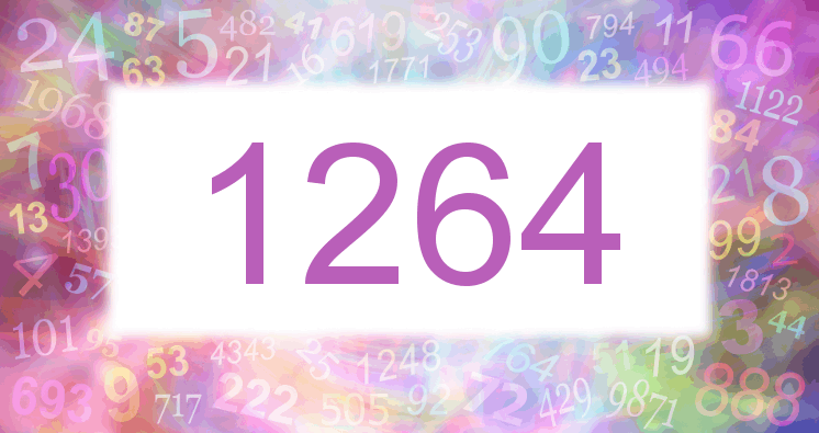 Träume mit einer Nummer 1264 rosa Bild