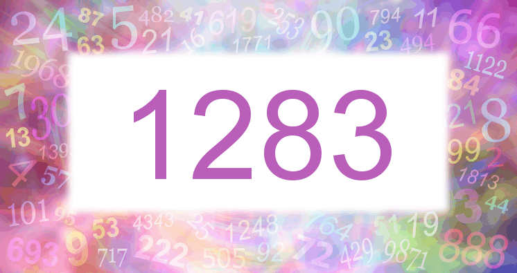 Träume mit einer Nummer 1283 rosa Bild