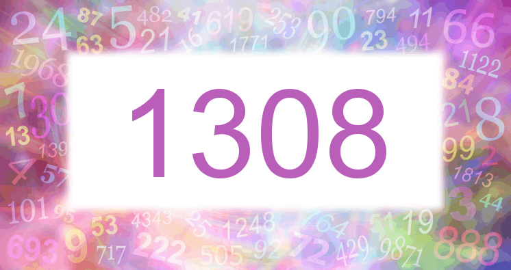 Träume mit einer Nummer 1308 rosa Bild