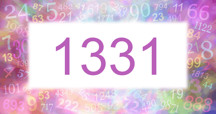 Träume mit einer Nummer 1331 rosa Bild