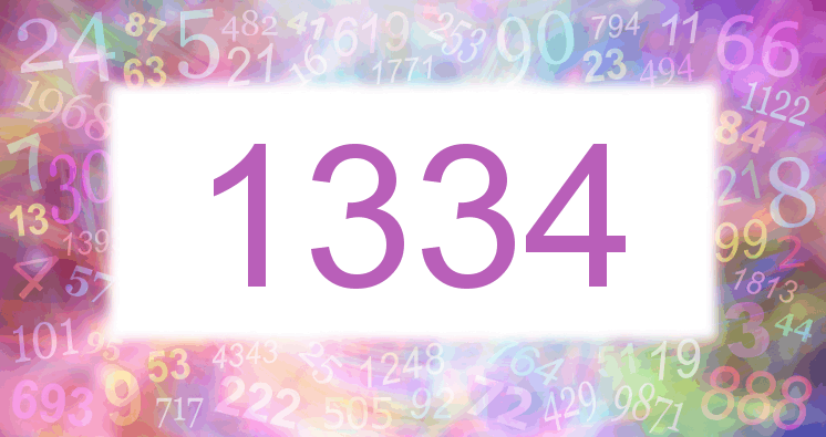 Sueños con número 1334 imagen lila