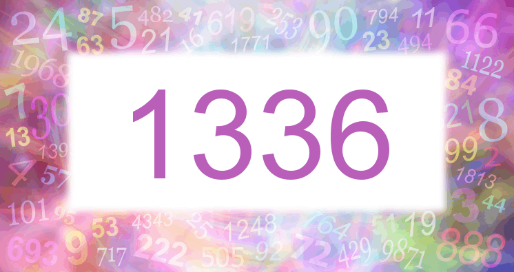 Träume mit einer Nummer 1336 rosa Bild