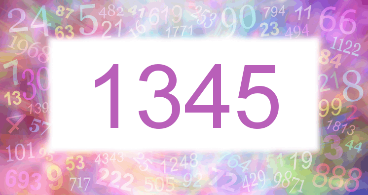 Dreams about number 1345