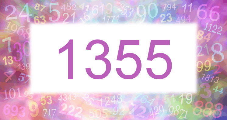 Träume mit einer Nummer 1355 rosa Bild