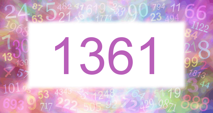 Träume mit einer Nummer 1361 rosa Bild