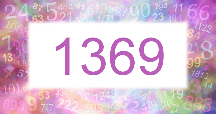 Träume mit einer Nummer 1369 rosa Bild