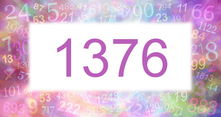Sueños con número 1376 imagen lila