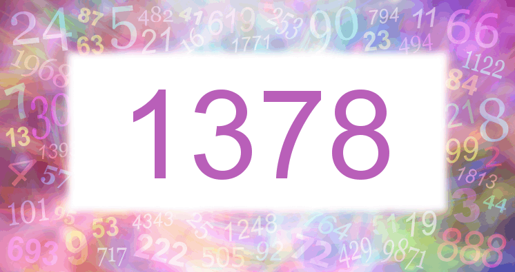 Träume mit einer Nummer 1378 rosa Bild
