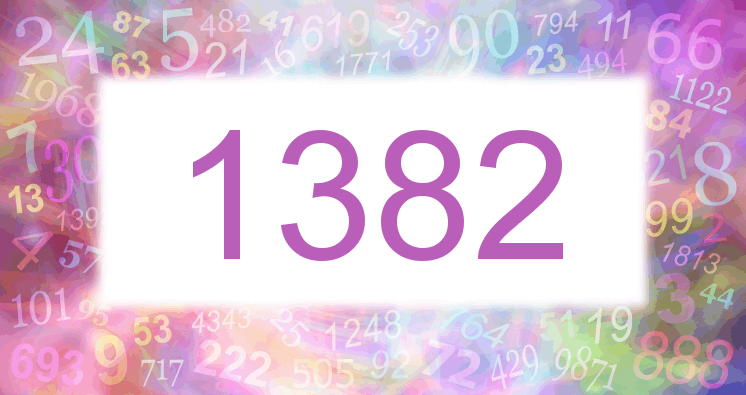 Träume mit einer Nummer 1382 rosa Bild