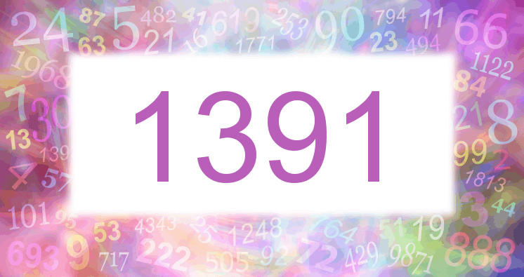 Träume mit einer Nummer 1391 rosa Bild