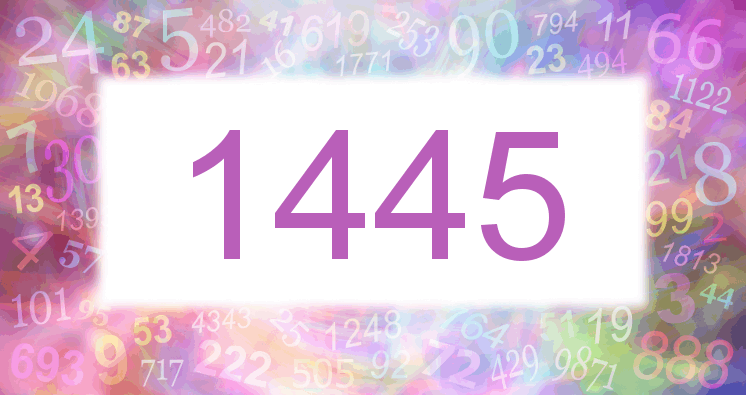 Dreams about number 1445