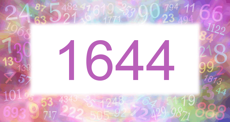 Sueño con el número 1644