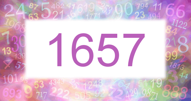 Sueños con número 1657 imagen lila