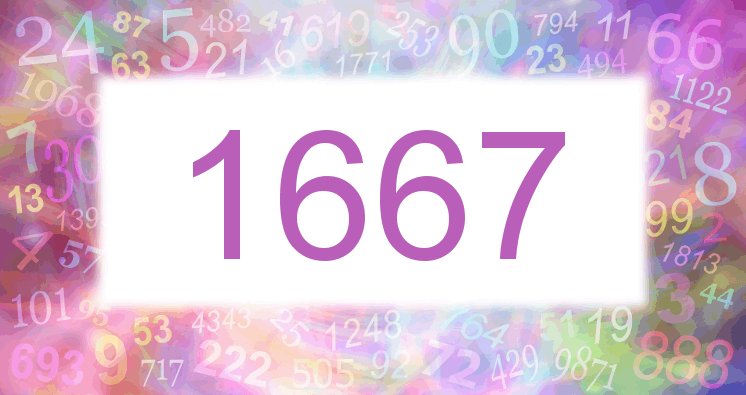 Sueños con número 1667 imagen lila